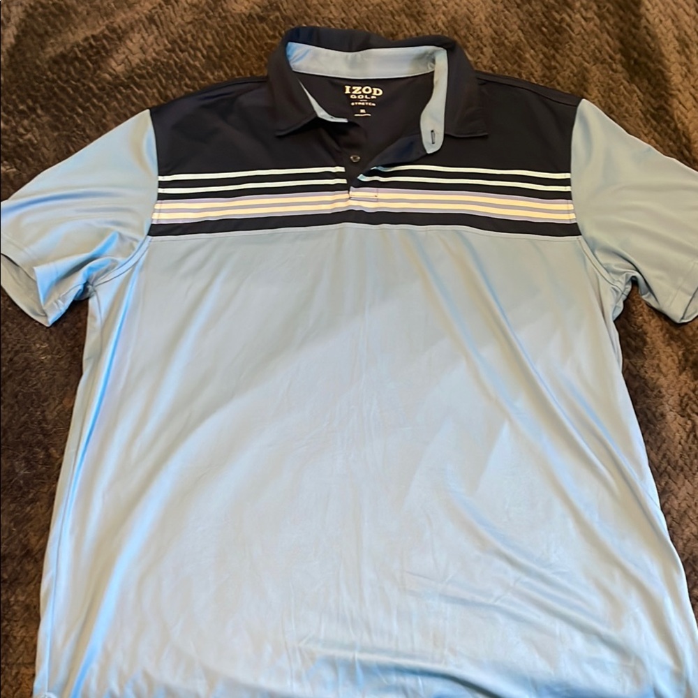 Izod Golf Blue Polo Shirt